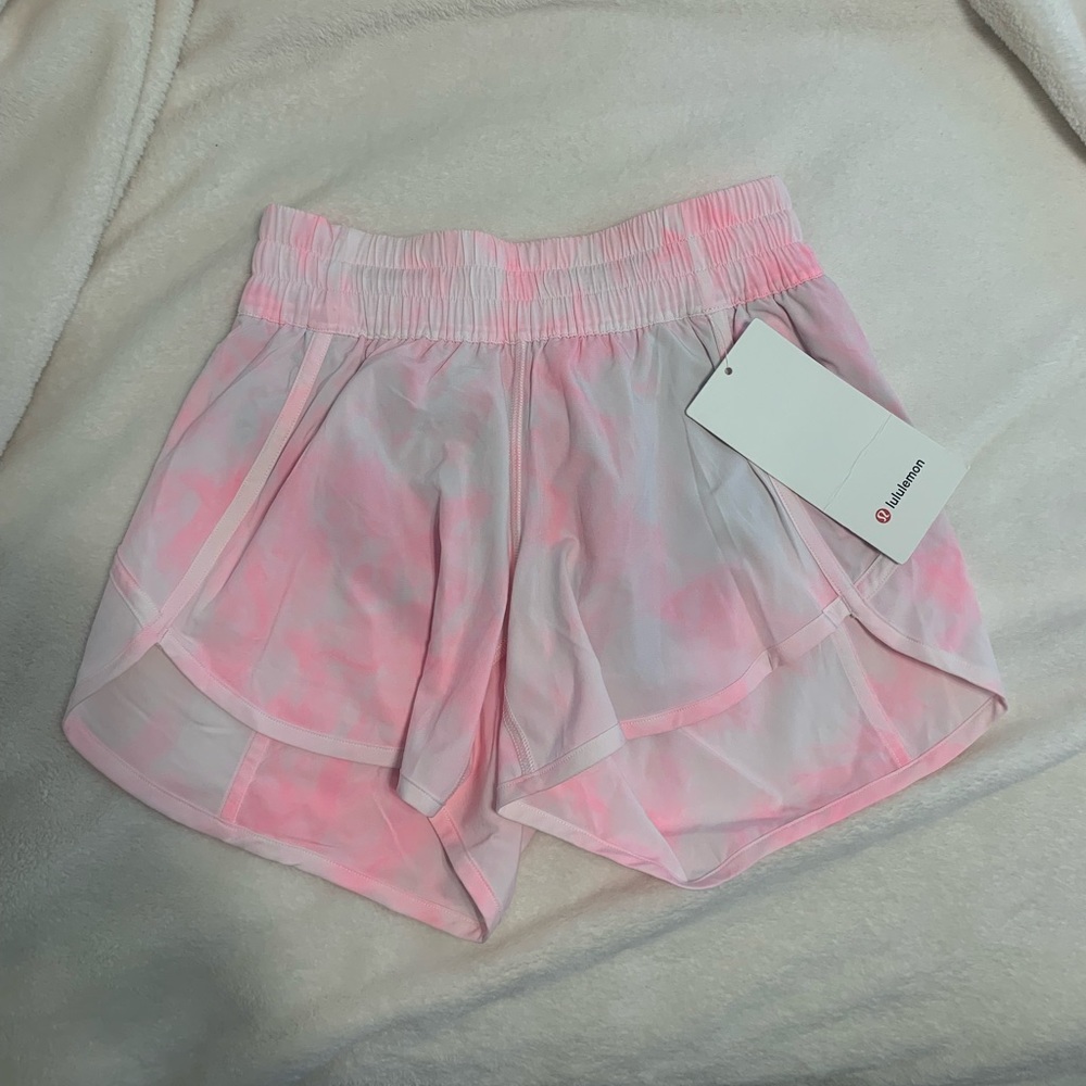 miami pink lululemon shorts